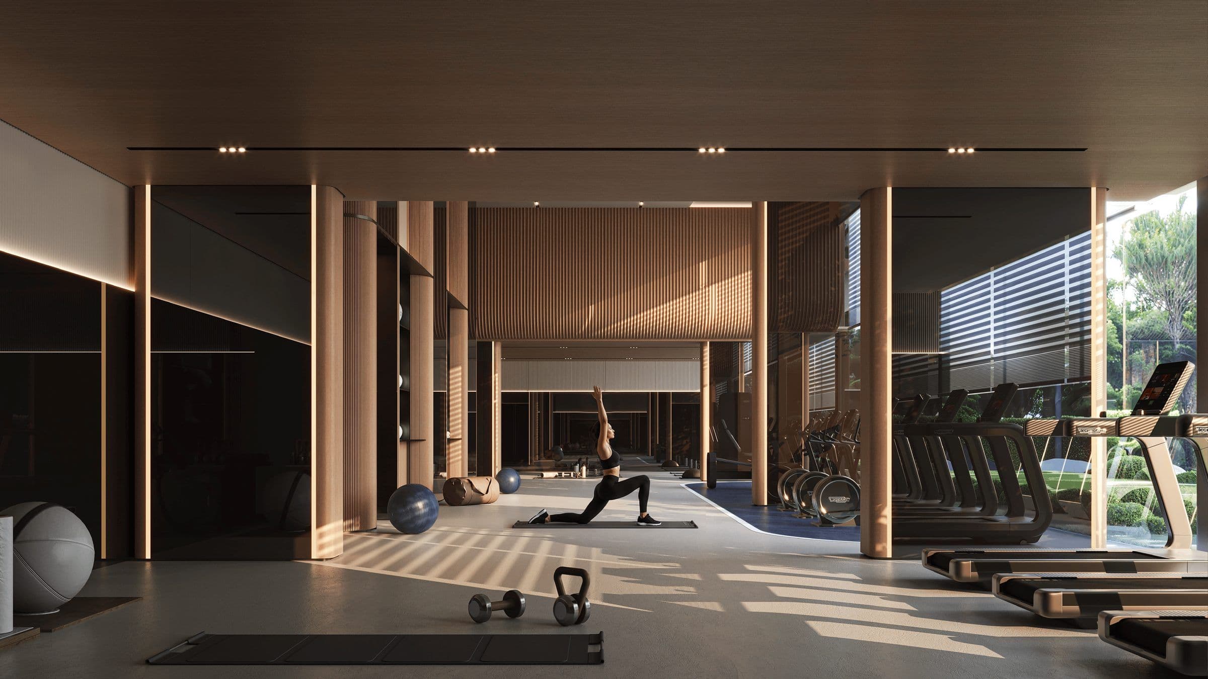 Residents gym at Binghatti Starfall