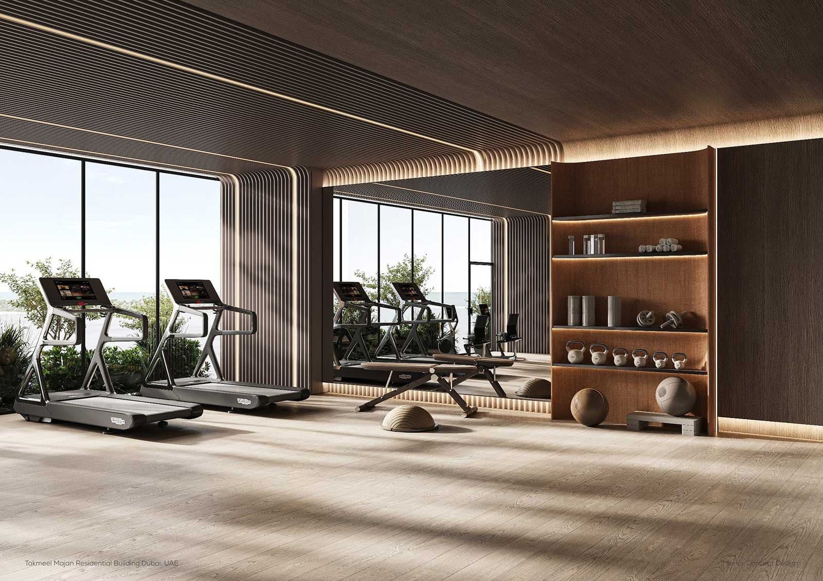 Divine Al Barari indoor gym