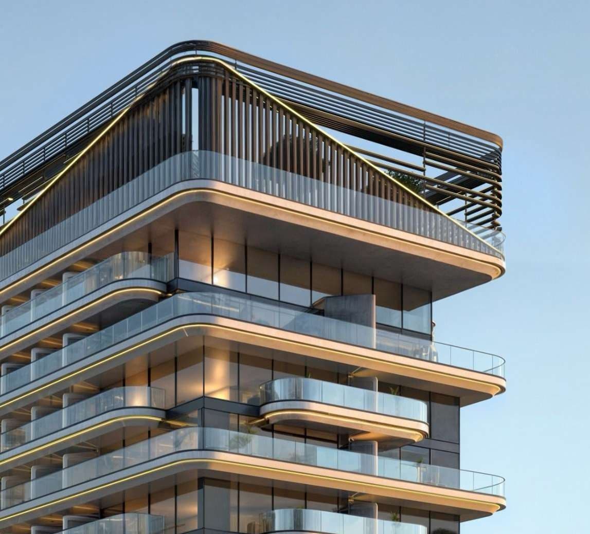 Divine Al Barari rooftop and layered balconies