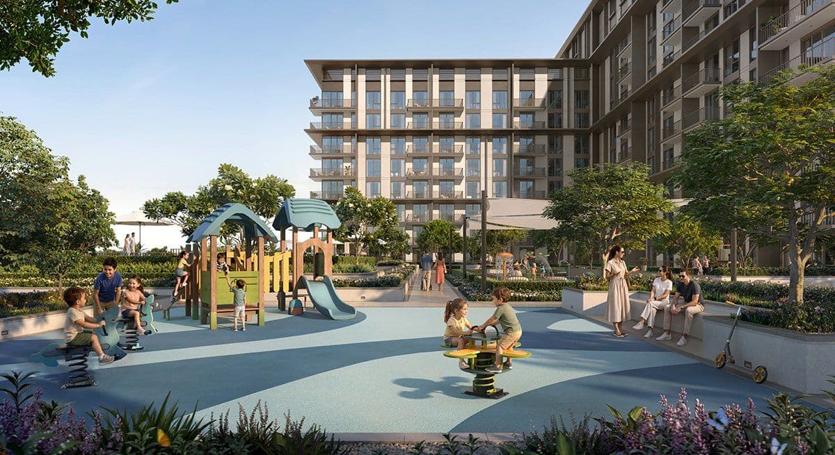Kids' play area at Golf Trails, Emaar South