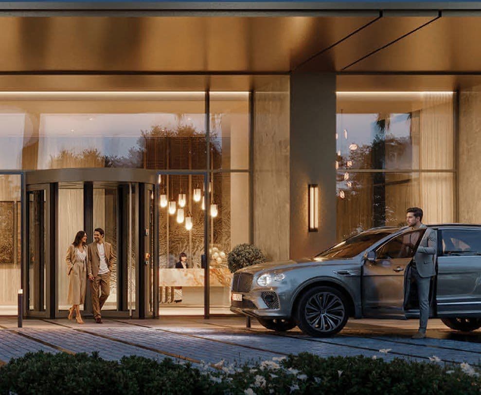 Valia arrival entrance and drop-off